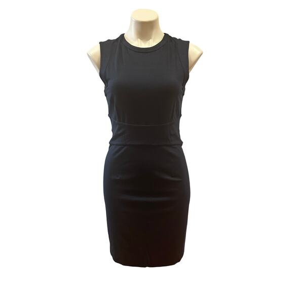 Navy Blue Diane Von Furstenberg Sheath Dress sz 8 - Picture 1 of 9